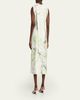 Jason Wu Collection Sleeveless Watercolor Bias-Cut Scarf Midi Dress - 3