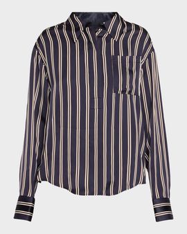 Jason Wu Collection Striped Satin Button-Down Shirt