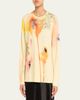 Jason Wu Collection Watercolor Floral Lace Applique Wool Sweater - 4