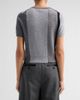 Jason Wu Collection Women's Asymmetric Panelled Short-Sleeve Wool Knit Sweater - 3