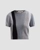 Jason Wu Collection Women's Asymmetric Panelled Short-Sleeve Wool Knit Sweater - 6