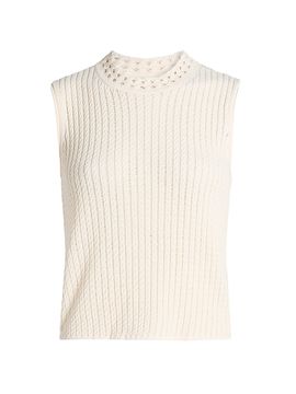 Jason Wu Collection Women's Cable-Knit Sleeveless Top