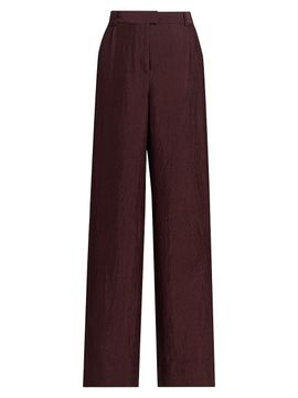 Jason Wu Collection Women's Crinkled Satin Straight-Leg Trousers
