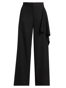 Jason Wu Collection Women's Draped Wool-Silk Straight-Leg Pants