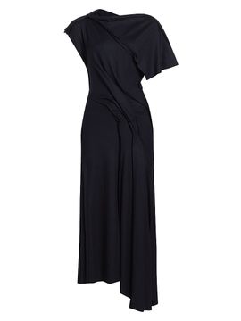 Jason Wu Collection Women's Draped Wool Jersey Maxi Dress