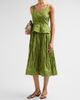 Jason Wu Collection Women's Floral Embroidered Peplum Midi Dress - 4