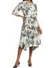 Jason Wu Collection Women's Forest Floral Silk Belted Shirtdress - 3