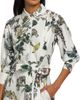 Jason Wu Collection Women's Forest Floral Silk Belted Shirtdress - 6
