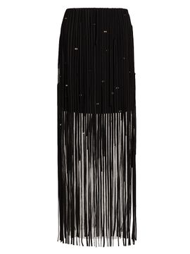 Jason Wu Collection Women's Fringed Tulle Pencil Skirt