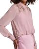 Jason Wu Collection Women's Lace-Detailed Crepe Chiffon Shirt - 6