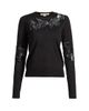 Jason Wu Collection Women's Lace Wool Crewneck Sweater - 8