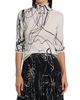 Jason Wu Collection Women's Scribble Floral Wool Turtleneck Sweater - 3
