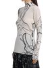 Jason Wu Collection Women's Scribble Floral Wool Turtleneck Sweater - 4
