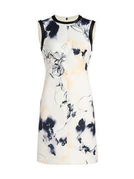 Jason Wu Collection Women's Shadow Floral Matte Duchess Satin Minidress