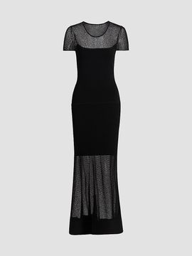 Jason Wu Collection Women's Sheer Mesh Sheath Maxi Dress
