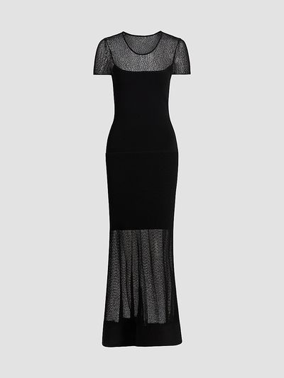 Jason Wu Collection Women's Sheer Mesh Sheath Maxi Dress