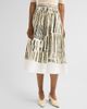 Jason Wu Collection Women's Stripe Collage Stretch-Cotton Midi Skirt - 4