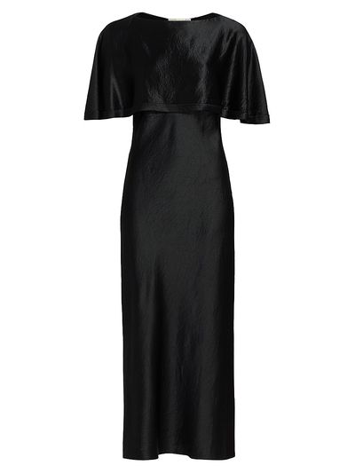 Jason Wu Collection Women's Washed-Twill Cape-Sleeve Midi-Dress