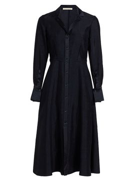 Jason Wu Collection Women's Washed Twill Midi-Shirtdress
