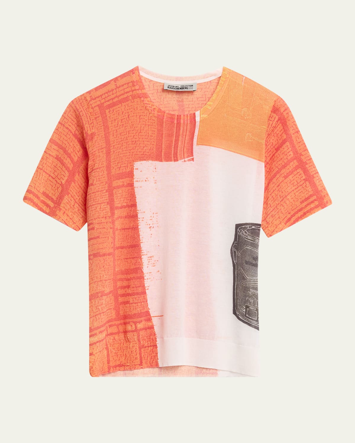 Jason Wu Collection x Robert Rauschenberg Cat Paws-Print T-Shirt