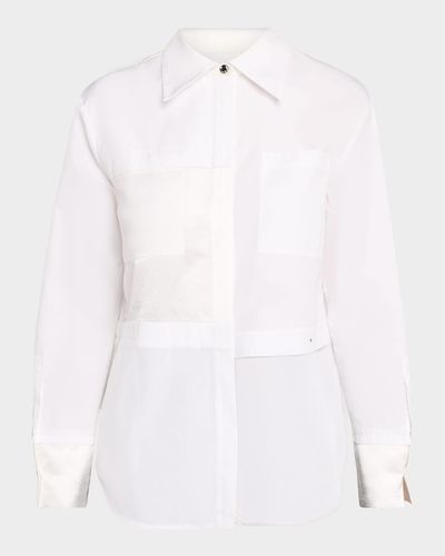 Jason Wu Collection x Robert Rauschenberg Collage Patchwork Shirt