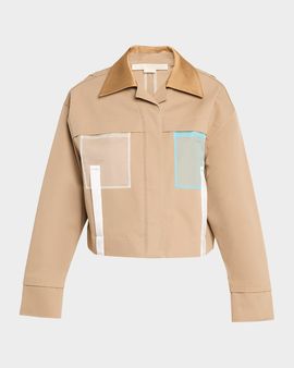 Jason Wu Collection x Robert Rauschenberg Cropped Twill Jacket