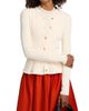 Jason Wu Women's Cable-Knit Peplum Cardigan - 3