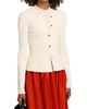Jason Wu Women's Cable-Knit Peplum Cardigan - 4