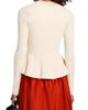 Jason Wu Women's Cable-Knit Peplum Cardigan - 5