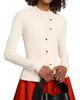 Jason Wu Women's Cable-Knit Peplum Cardigan - 6