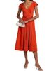 Jason Wu Women's Contast-Stitch Cotton Belted Midi-Dress - 2