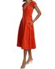 Jason Wu Women's Contast-Stitch Cotton Belted Midi-Dress - 4