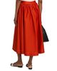 Jason Wu Women's Contrast Stitch Stretch Cotton Midi-Skirt - 5