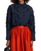 Jason Wu Women's Cotton-Blend Fil Coupe Crop Shirt - 3