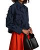 Jason Wu Women's Cotton-Blend Fil Coupe Crop Shirt - 4