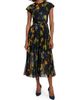 Jason Wu Women's Shadow Floral Crepe Chiffon Pleated Midi-Dress - 3