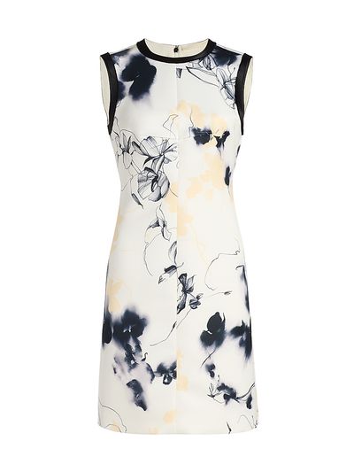 Jason Wu Women's Shadow Floral Matte Duchess Satin Minidress