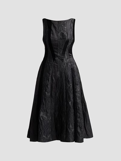 Jason Wu Women's Textured Mixed-Media Scoopback Midi Dress