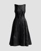 Jason Wu Women's Textured Mixed-Media Scoopback Midi Dress - 6