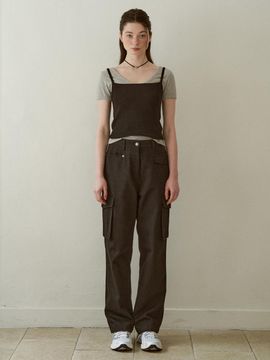 J`ASP Letter Pocket Cargo Pants (Black)