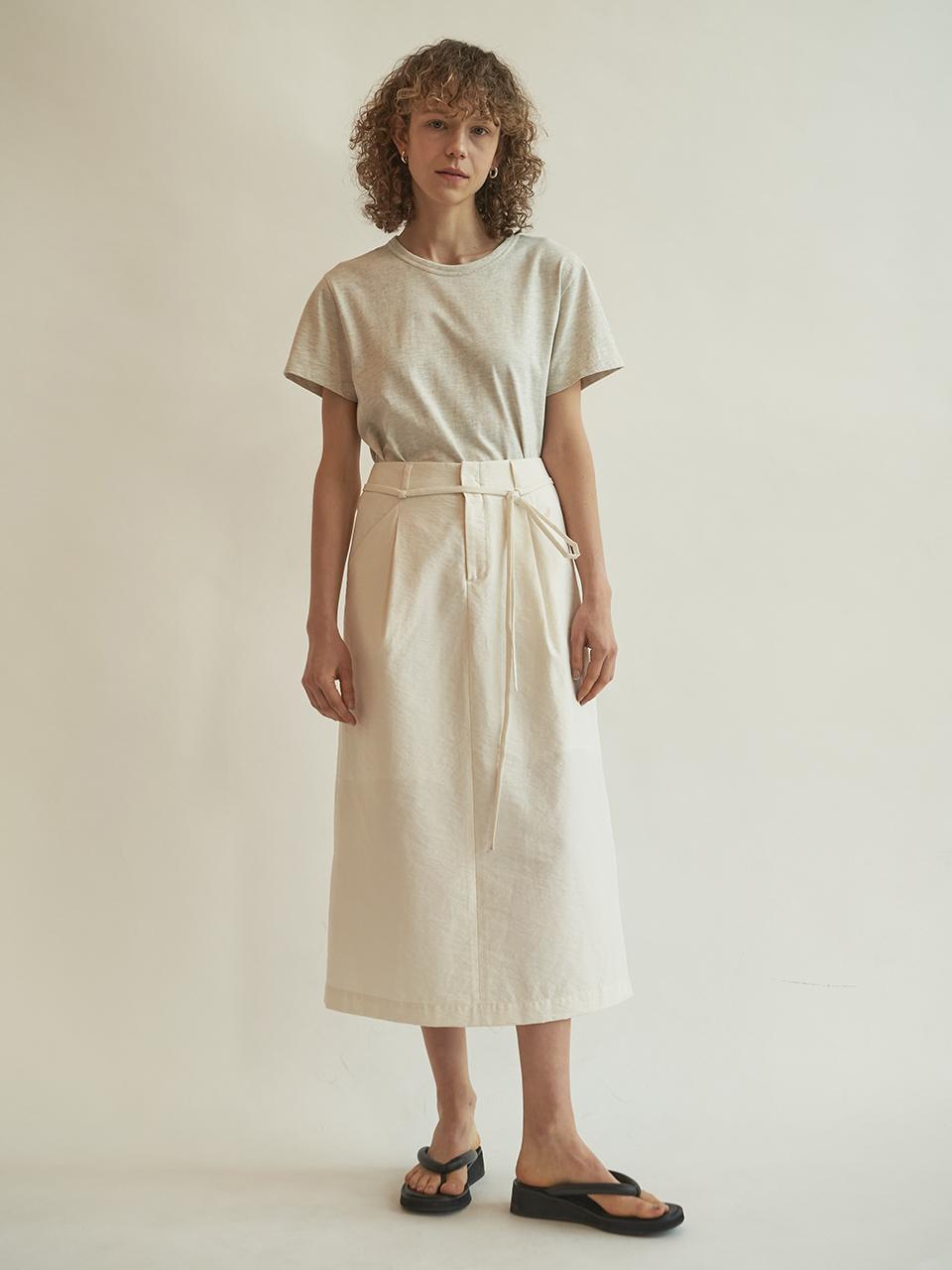 J`ASP String detail side slit skirt