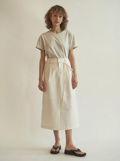 J`ASP String detail side slit skirt