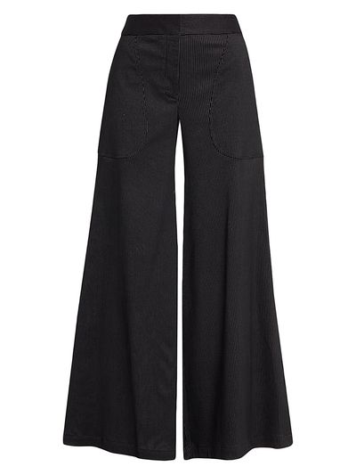 JBQ Women's Oslo Checkered Wide-Leg Pants