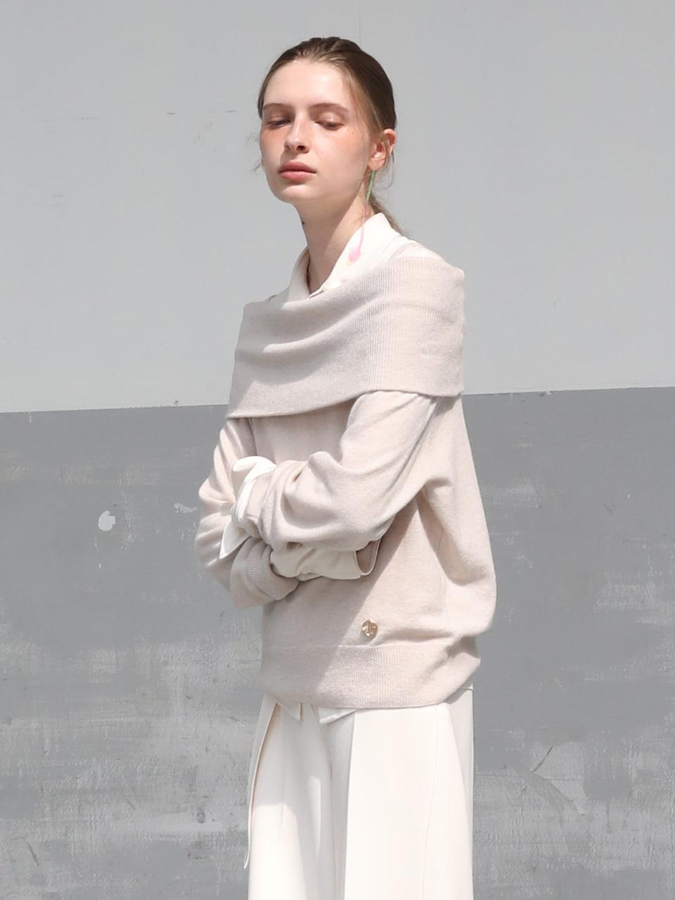 J.Chung Boy-Girl Off Shoulder Pulllover_Beige