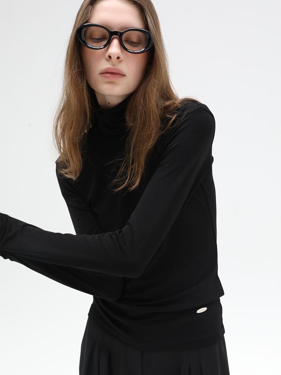 J.Chung Cheer Elastic Turtleneck_Black