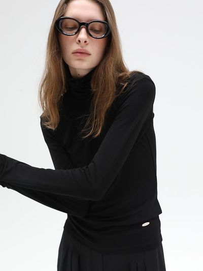 J.Chung Cheer Elastic Turtleneck_Black