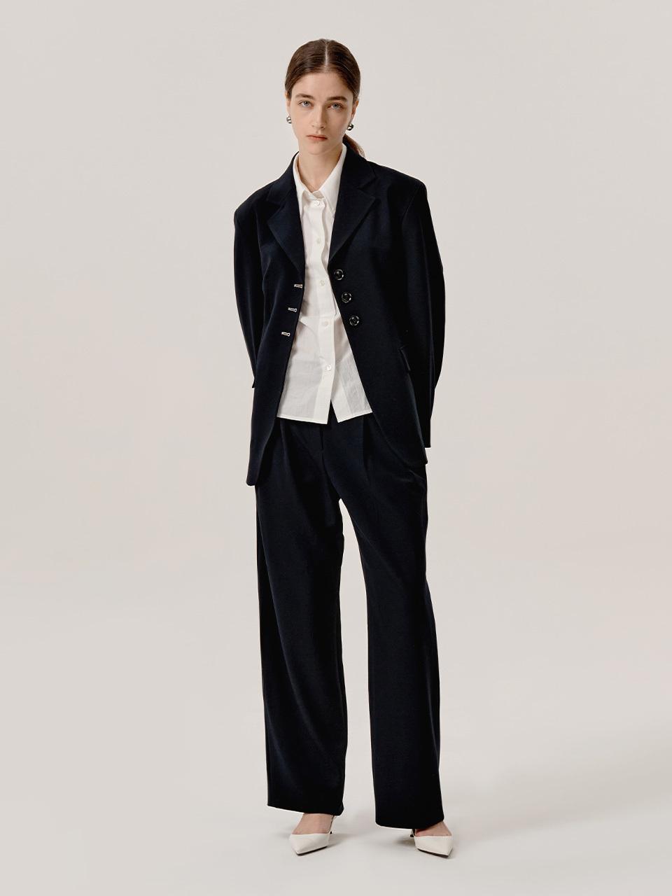J.Chung Ika Tuck Trouser_Navy