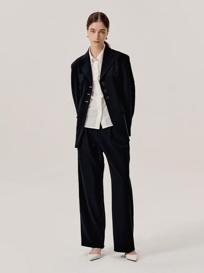 J.Chung Ika Tuck Trouser_Navy
