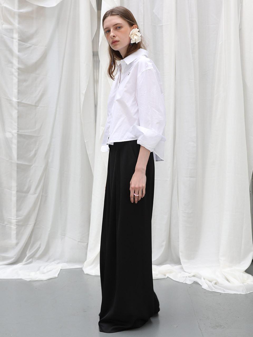 J.Chung Many Tuck Trouser_Black