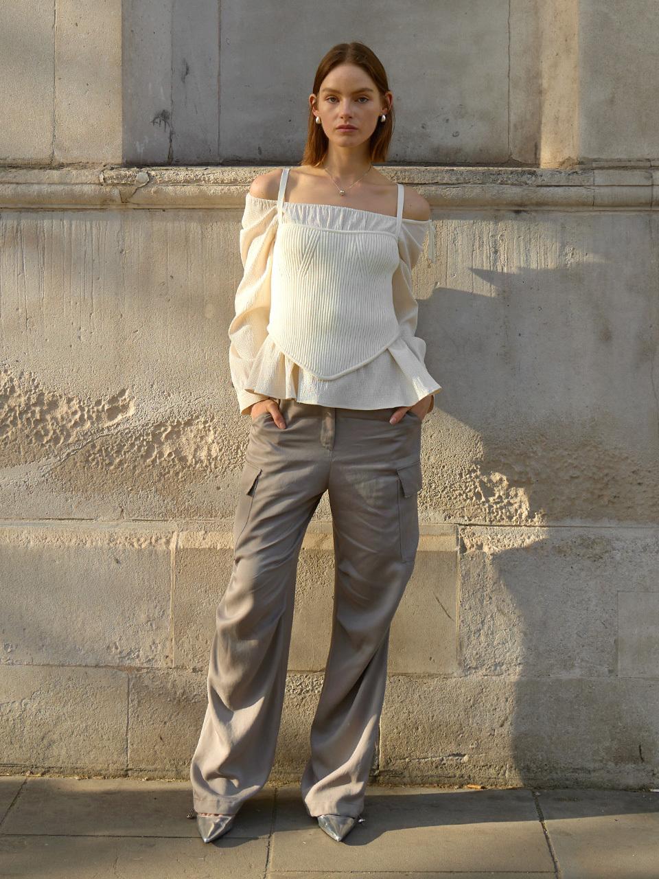 J.Chung Tree Cargo Trouser_Ash Khaki